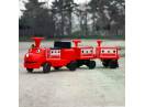 Trenulet electric CHUGGINGTON cu 2 vagoane, pt. 4 copii, 4x45W 12V