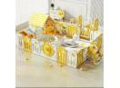 Centru de joaca pentru copii Kinderplay Duck Deluxe, tarc modular cu tobogan