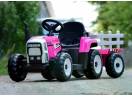 Tractoras electric Kinderauto BJ611 2x30W 12V cu remorca si RC
