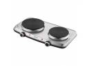 Plită electrică dublă 2500W cu termostat, 2 ochiuri 18 cm și 15 cm, portabilă inox