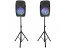 Set Boxe Active BoomToneDJ PS212A LED 500W, 2×12