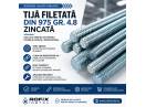 Tija Filetata DIN 975 Gr. 4.8 Zincata – Pentru Fixare si Montaj