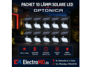 Pachet 10 lămpi solare LED Optonica – fără cabluri și fără consum de energie din rețea!