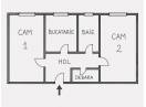 Apartament cu 2 camere decomandate, 48mp, etaj intermediar, finisat, in Centru