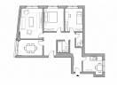 Apartament nou cu 3 camere de 74mp, etaj intermediar, cu 2 bai, orientare S-V, in Centru