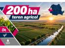 200 ha teren agricol de vanzare in Arad
