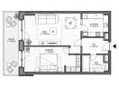 Apartament nou cu 2 camere, 62mp, etaj intermediar, in Centru