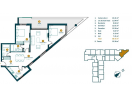 Apartament nou cu 3 camere 90mp, etaj 3, cu 2 bai si terasa de 30mp, zona Dunarii