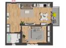 Apartament nou cu CF, strada Razoare